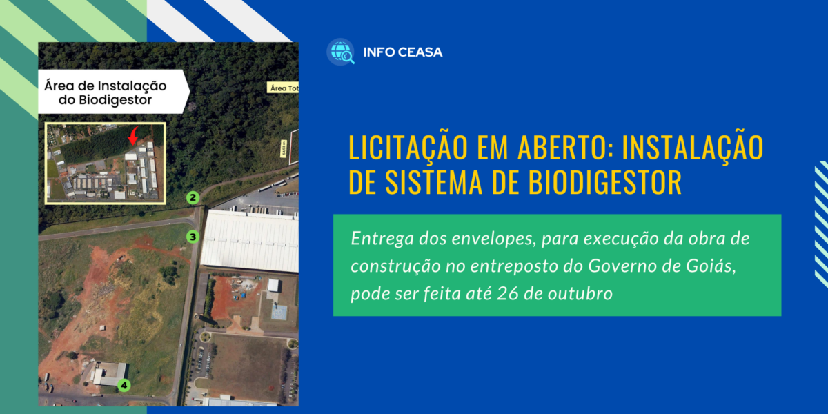 A licitação conta com liberação de aporte de R$ 4 milhões por parte do Governo de Goiás