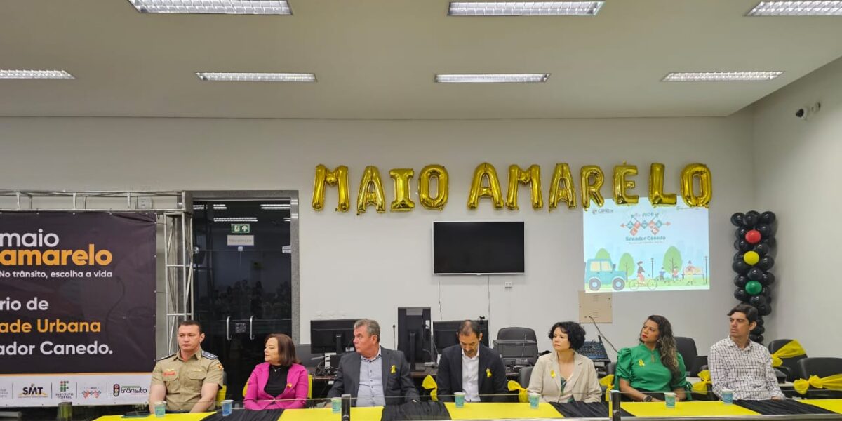 O Conselho Estadual de Trânsito de Goiás (CETRAN-GO), esteve presente no Seminário de  Mobilidade Urbana de Senador Canedo/GO e Encerramento das Ações do Maio Amarelo/2023.