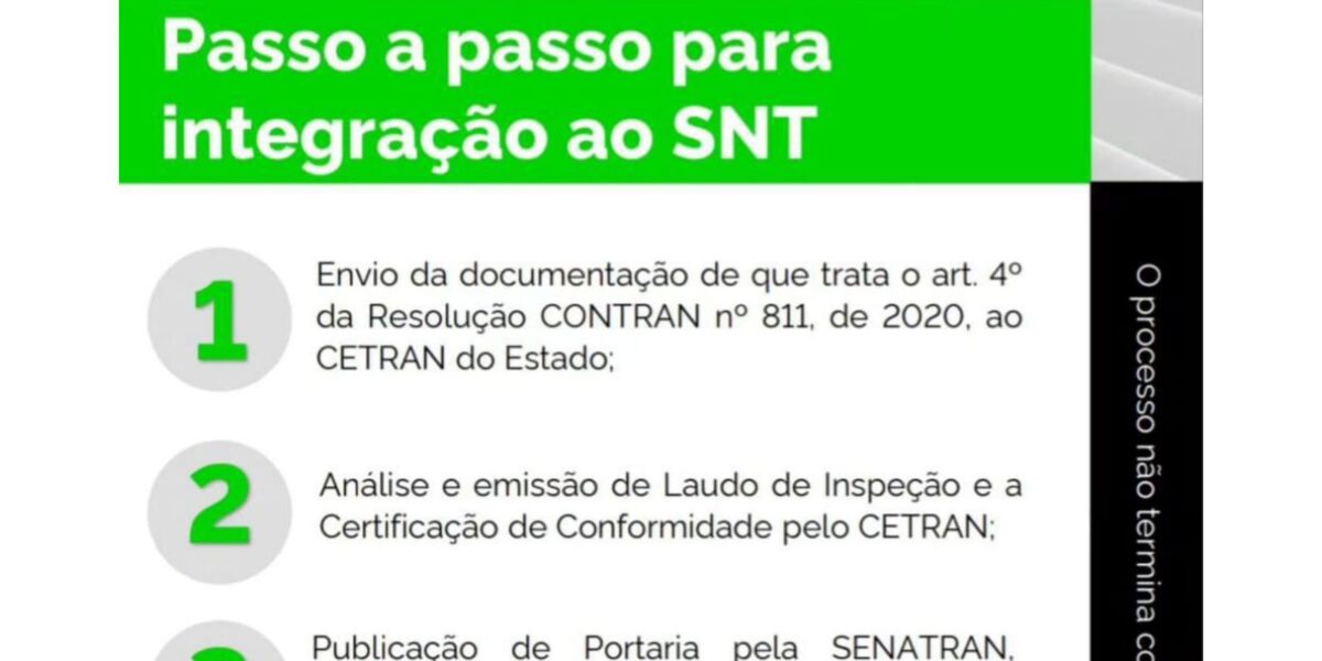 Passo a passo para integração ao SNT