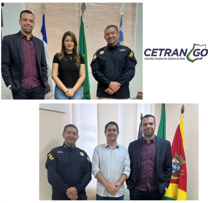 O Conselheiro Dr. Guilherme Soares, junto ao PRF, Josiel, visitou os municípios: CRISTIANÓPOLIS/GO E URUTAI/GO.