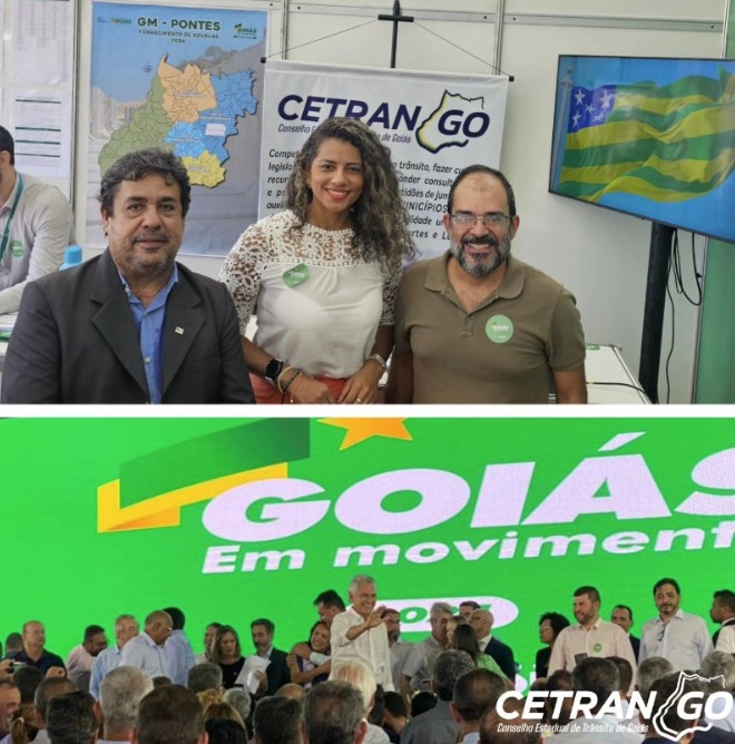 O CONSELHO ESTADUAL DE TRÂNSITO participou do lançamento do Programa Goiás em Movimento – Eixo Pontes.