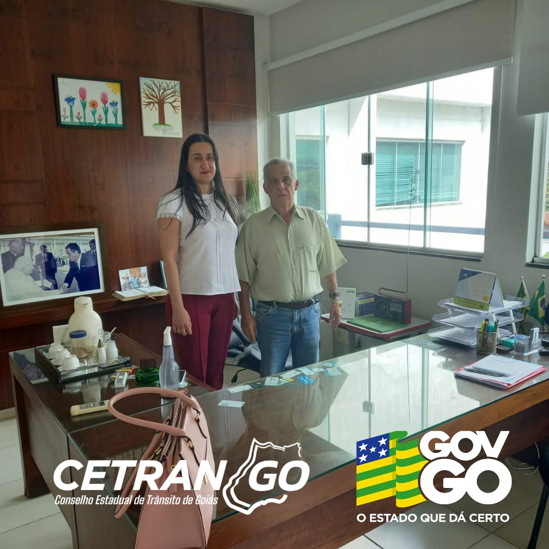 A equipe do CETRAN esteve conhecendo a realidade do trânsito em Minaçu Go com o Prefeito Carlos Alberto Lereia da Silva!