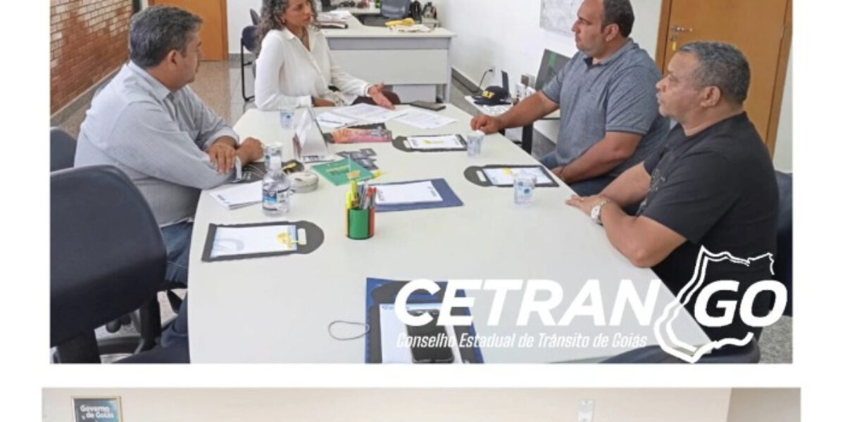 O CETRAN GOIÁS recebeu a visita do órgão executivo municipal de SÃO SIMÃO-GO.