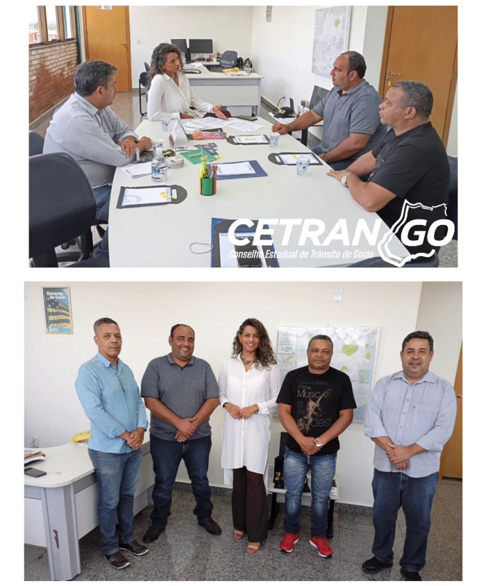 O CETRAN GOIÁS recebeu a visita do órgão executivo municipal de SÃO SIMÃO-GO.