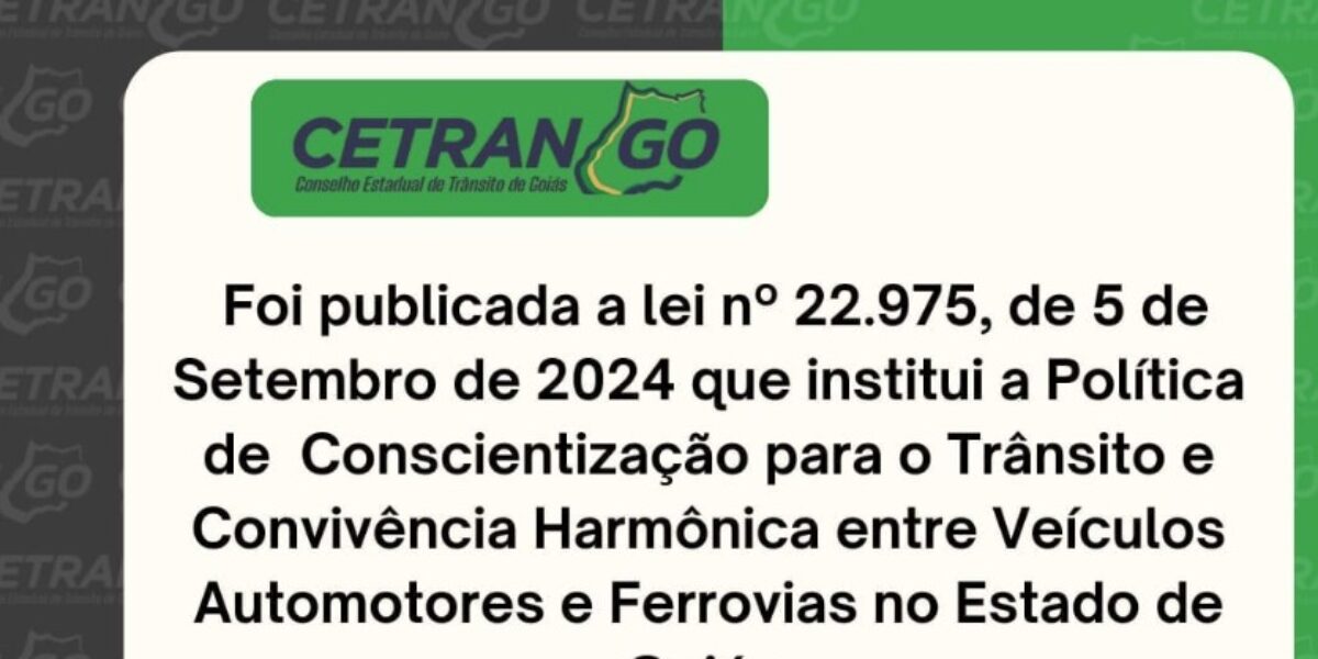 Conflito entre tráfego e ferrovias: Goiás sai na frente com legislação inovadora.