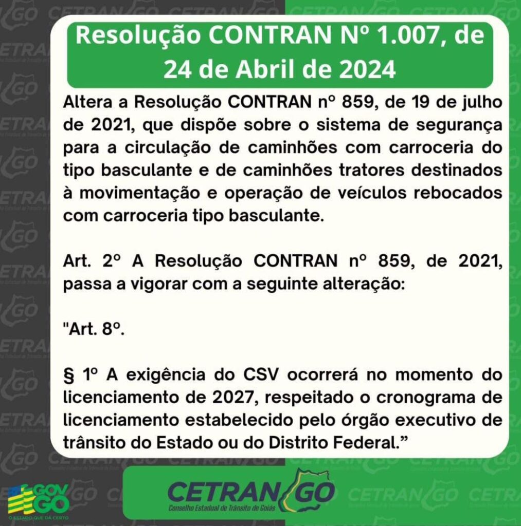 Fique por dentro: o que a Resolução CONTRAN N° 1.007 traz para o seu dia a dia nas ruas?