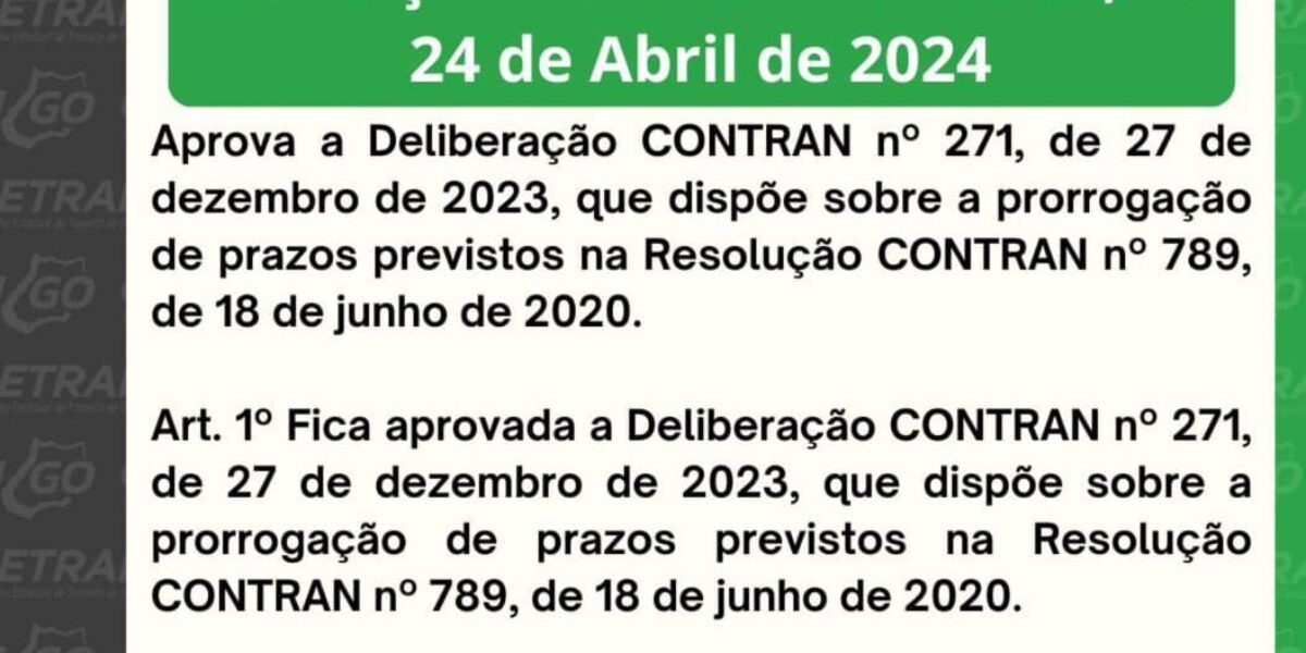 Prepare-se: Mudanças Importantes na Resolução CONTRAN N° 1.008 de 24 de Abril de 2024.