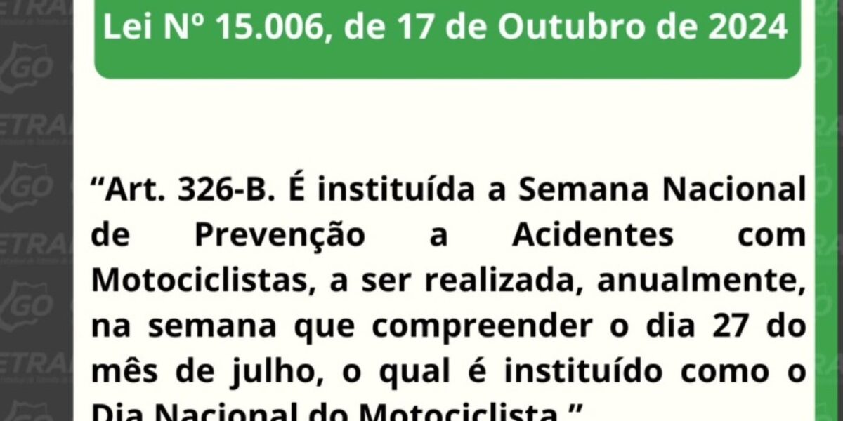 LEI N° 15.006, de 17 de Outubro de 2024.