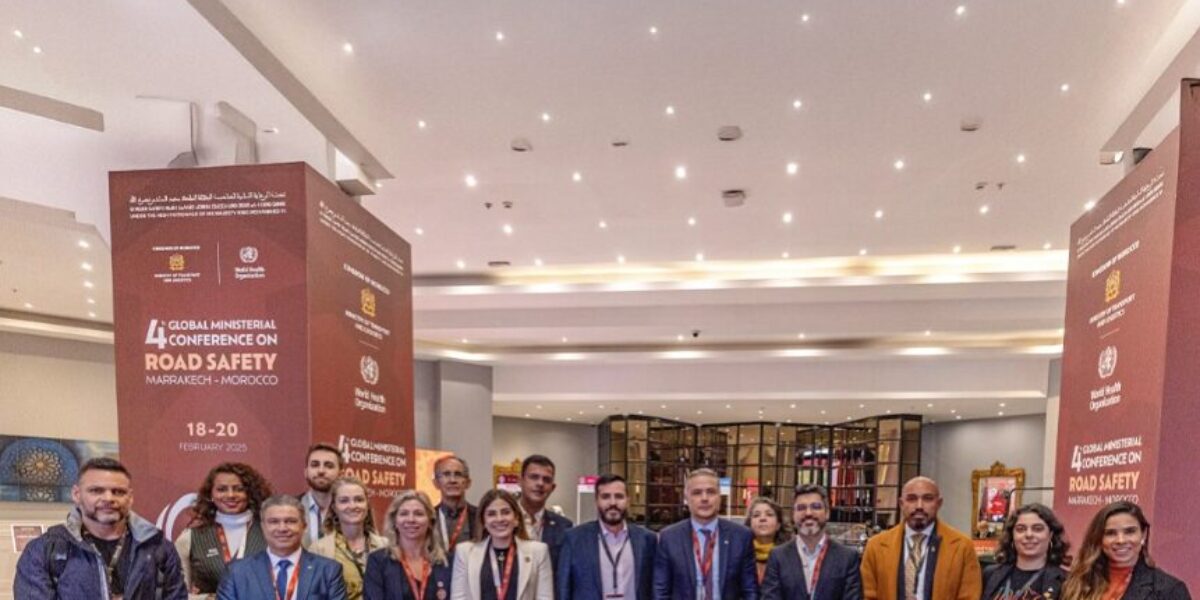 Ministro dos Transportes e Secretário Nacional de Trânsito recebem comitiva brasileira na 4ª Conferência Global de Segurança Rodoviária.