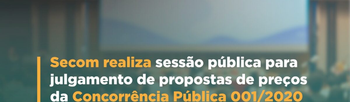 Secretaria de Comunicação realiza sessão pública para julgamento de propostas de preços da Concorrência Pública 001/2020