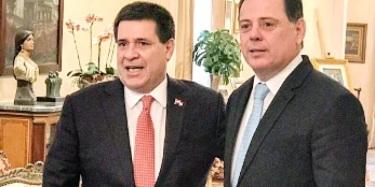 Marconi discute ampliação da integração econômica com presidente do Paraguai