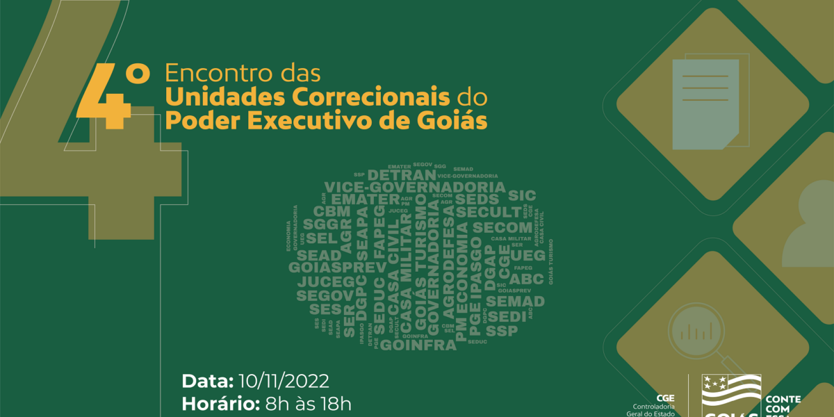 Corregedor-geral da União será palestrante no encontro de unidades correcionais de Goiás