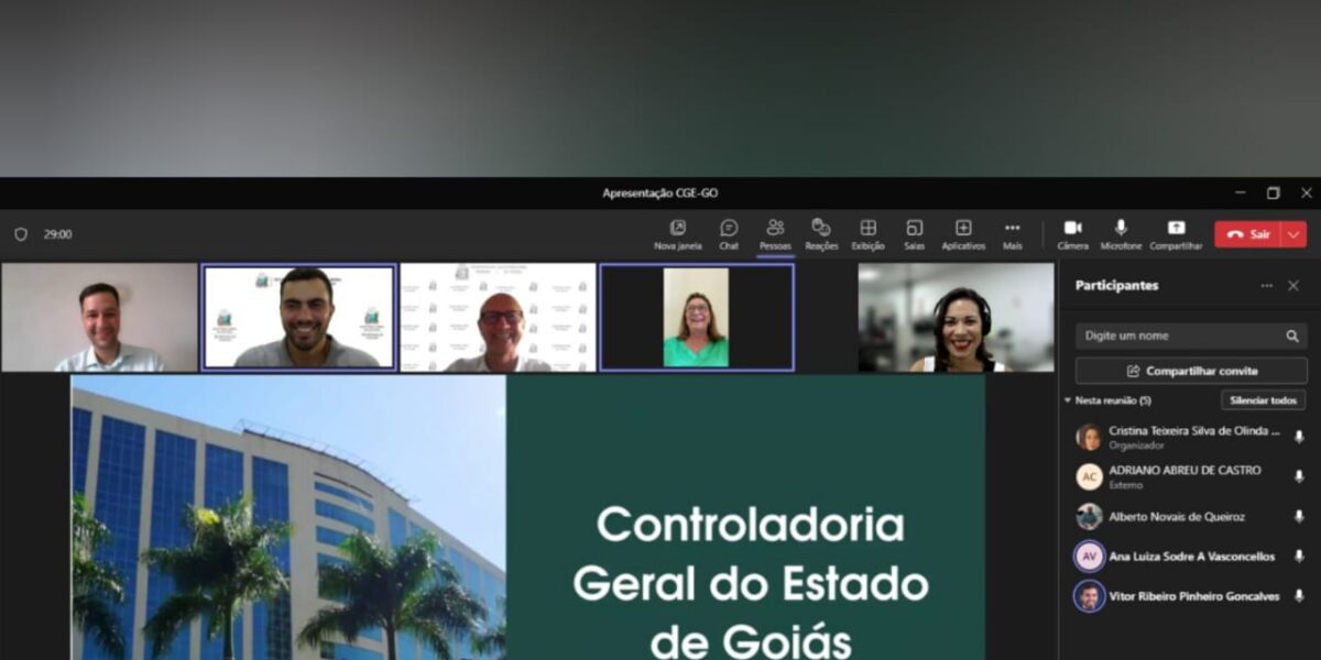 Órgão de controle da Bahia busca CGE-GO para conhecer Gestão de Riscos e replicar modelo