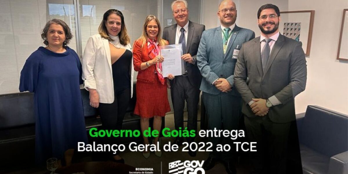 Governo de Goiás entrega Balanço Geral de 2022 ao TCE