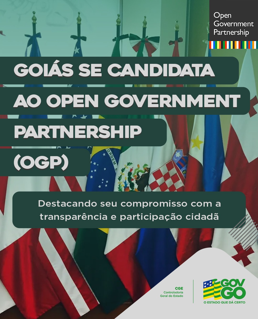Goiás oficializa candidatura ao Open Government Partnership (OGP)