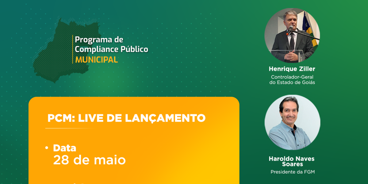 Lançamento do Programa de Compliance Público Municipal (PCM) 2024 será nesta terça (28/5) 