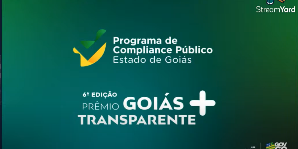 CGE detalha como será a 6ª edição do Prêmio Goiás + Transparente 