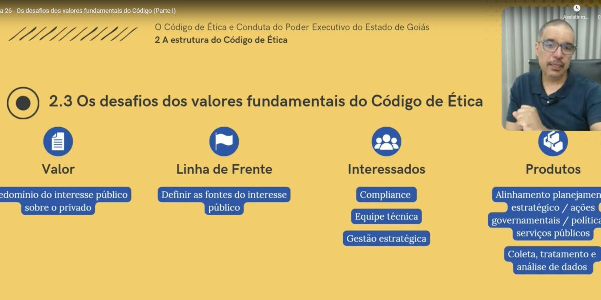 Curso de Ética Pública tem 99,5% de aprovação dos participantes 