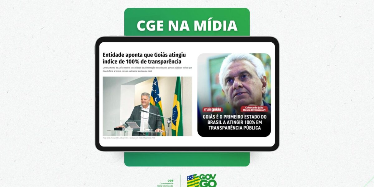 Transparência goiana repercute na mídia 