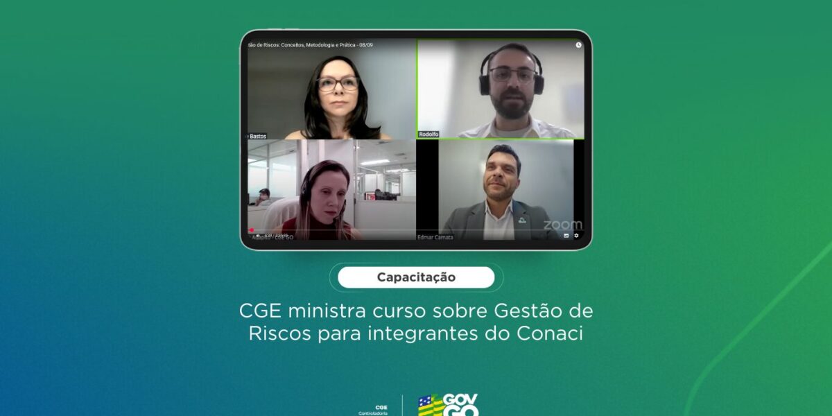 CGE ministra curso sobre Gestão de Riscos para integrantes do Conaci 
