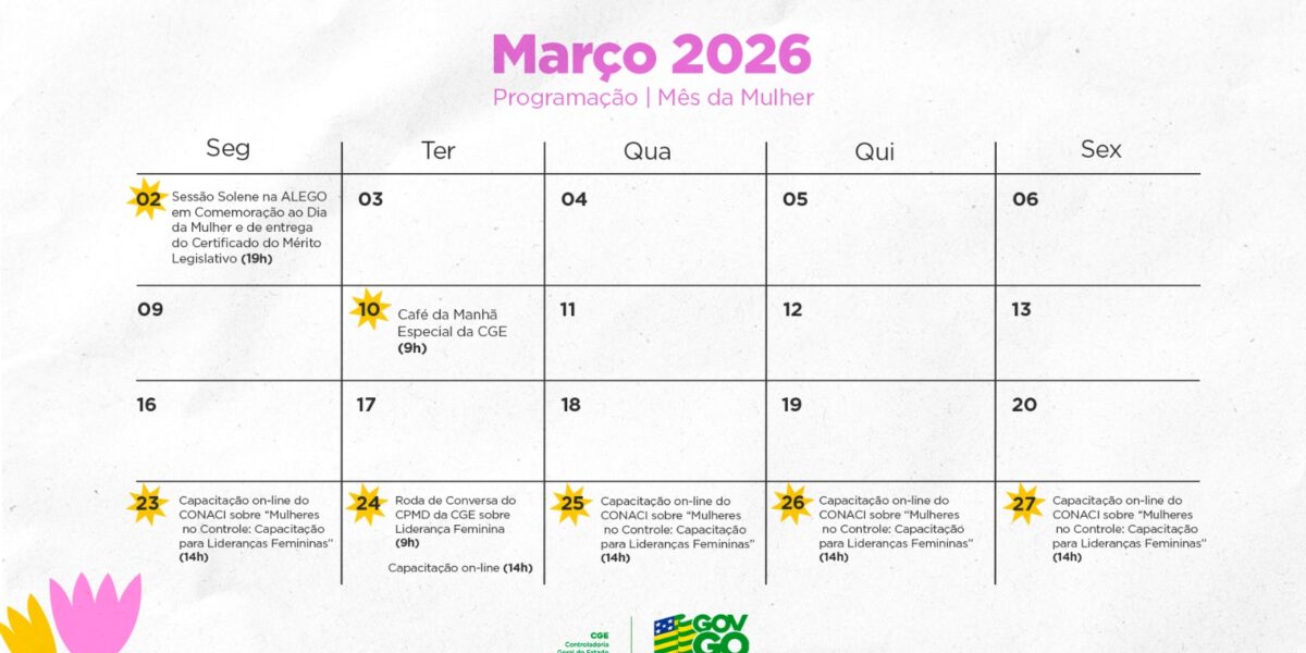 Ações no ‘Mês da Mulher’ incluem capacitação, roda de conversa sobre liderança feminina e homenagens 