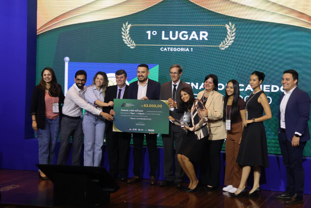 Município de Senador Canedo recebe premiação de 1º lugar na Categoria 1 na Cerimônia de Premiação