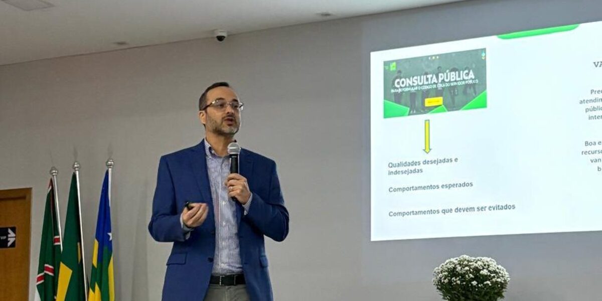 Ética no serviço público é tema de palestra ministrada por Auditor-Chefe da CGE-GO no Detran-GO