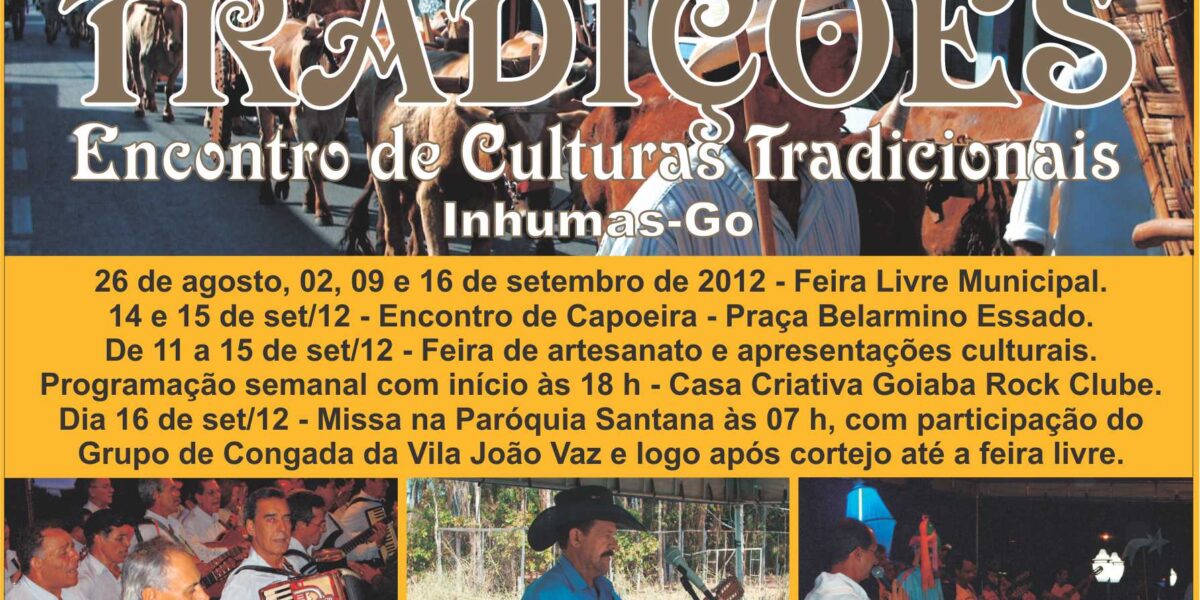 Encontro de Culturas de Inhumas é realizado com apoio da Secult Goiás