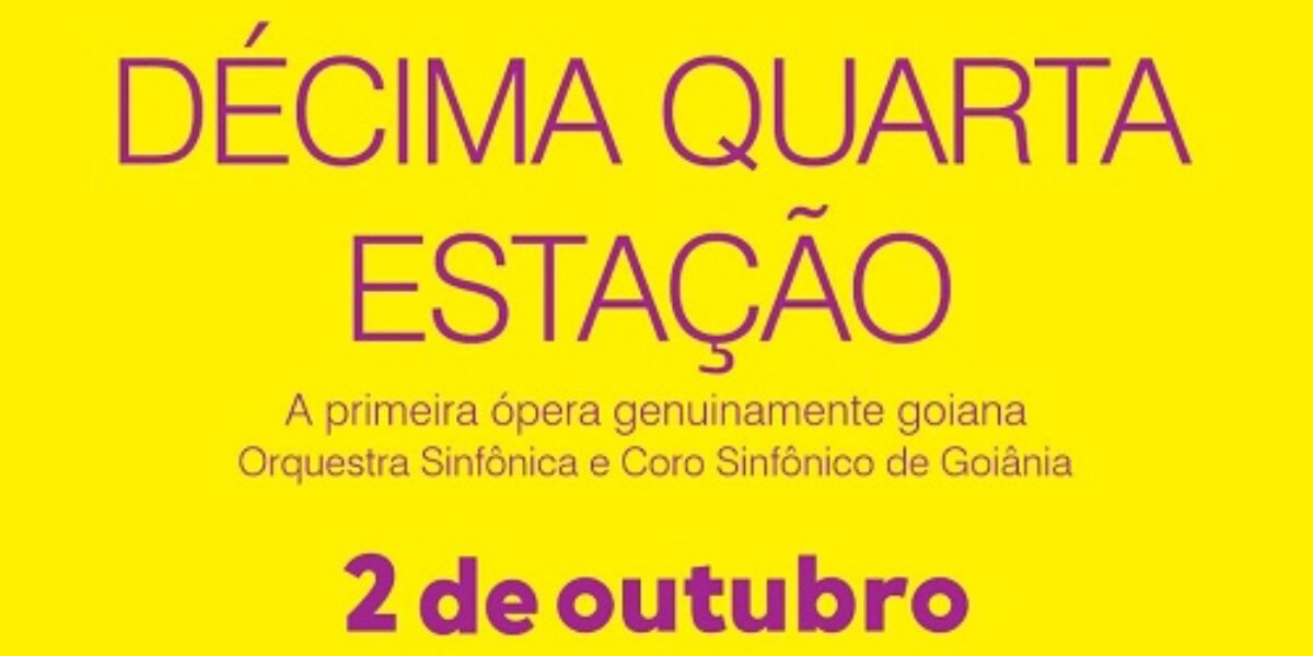 Deficientes visuais poderão acompanhar a ópera A Décima Quarta Estação, no Teatro Goiânia