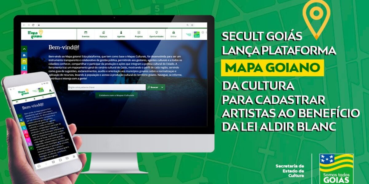 Governo de Goiás lança plataforma para cadastrar artistas ao benefício da Lei Aldir Blanc
