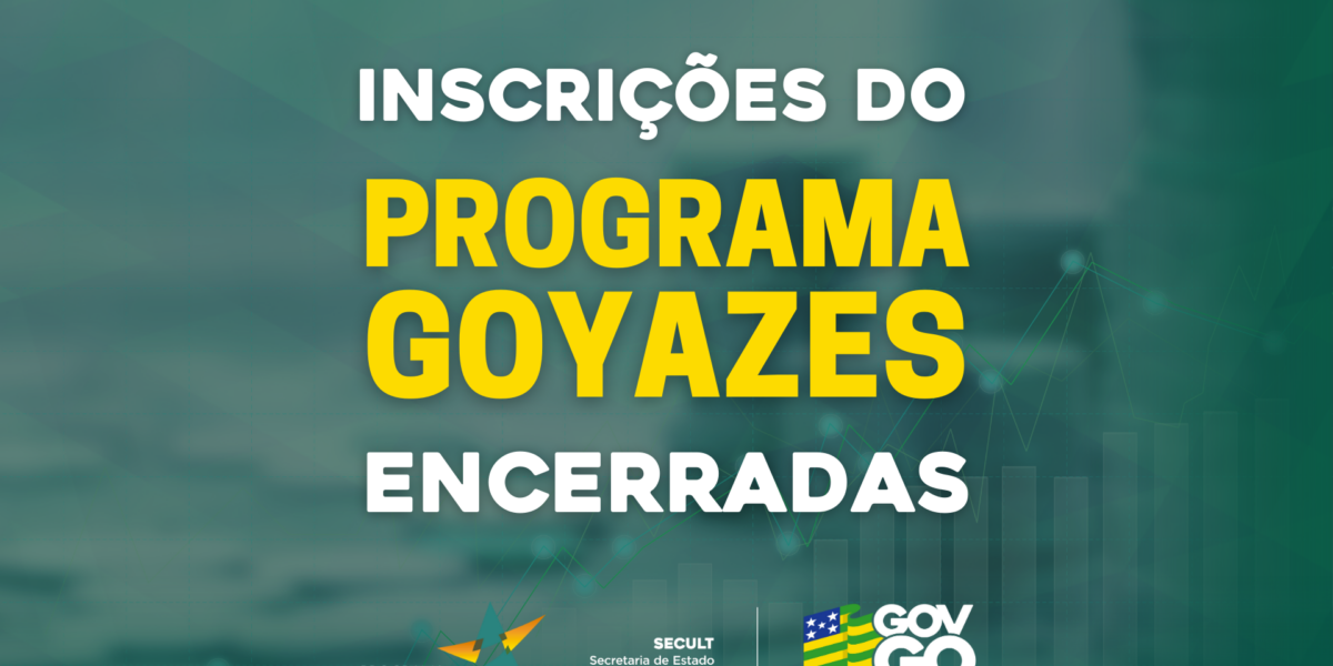 Inscrições do Programa Goyazes 2023 são encerradas