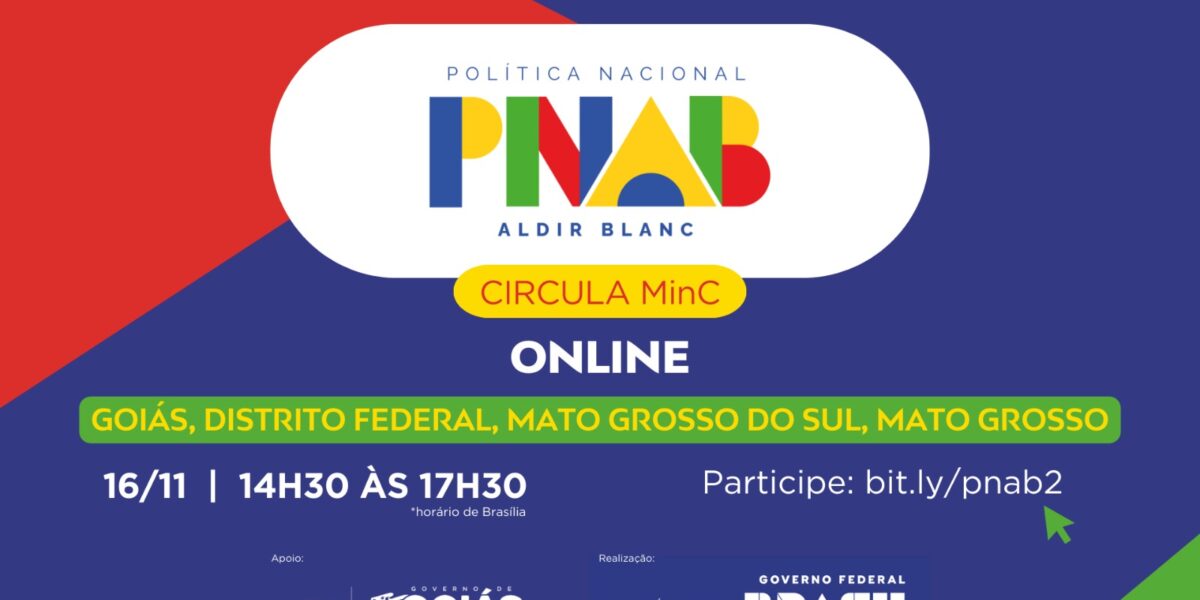 Oficina gratuita capacita gestores goianos para a Política Nacional Aldir Blanc