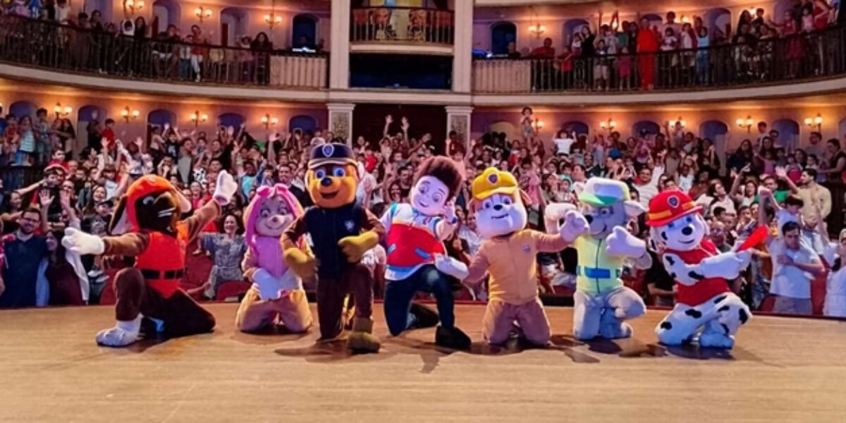 Diversão em dose dupla no Teatro Goiânia com “Patrulha Canina” e “A Casa Mágica da Gabby”