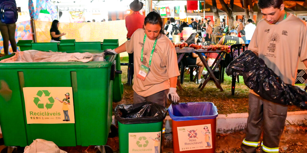 Recicla Goiás amplia conscientização ambiental e fortalece coleta seletiva no Fica 2026