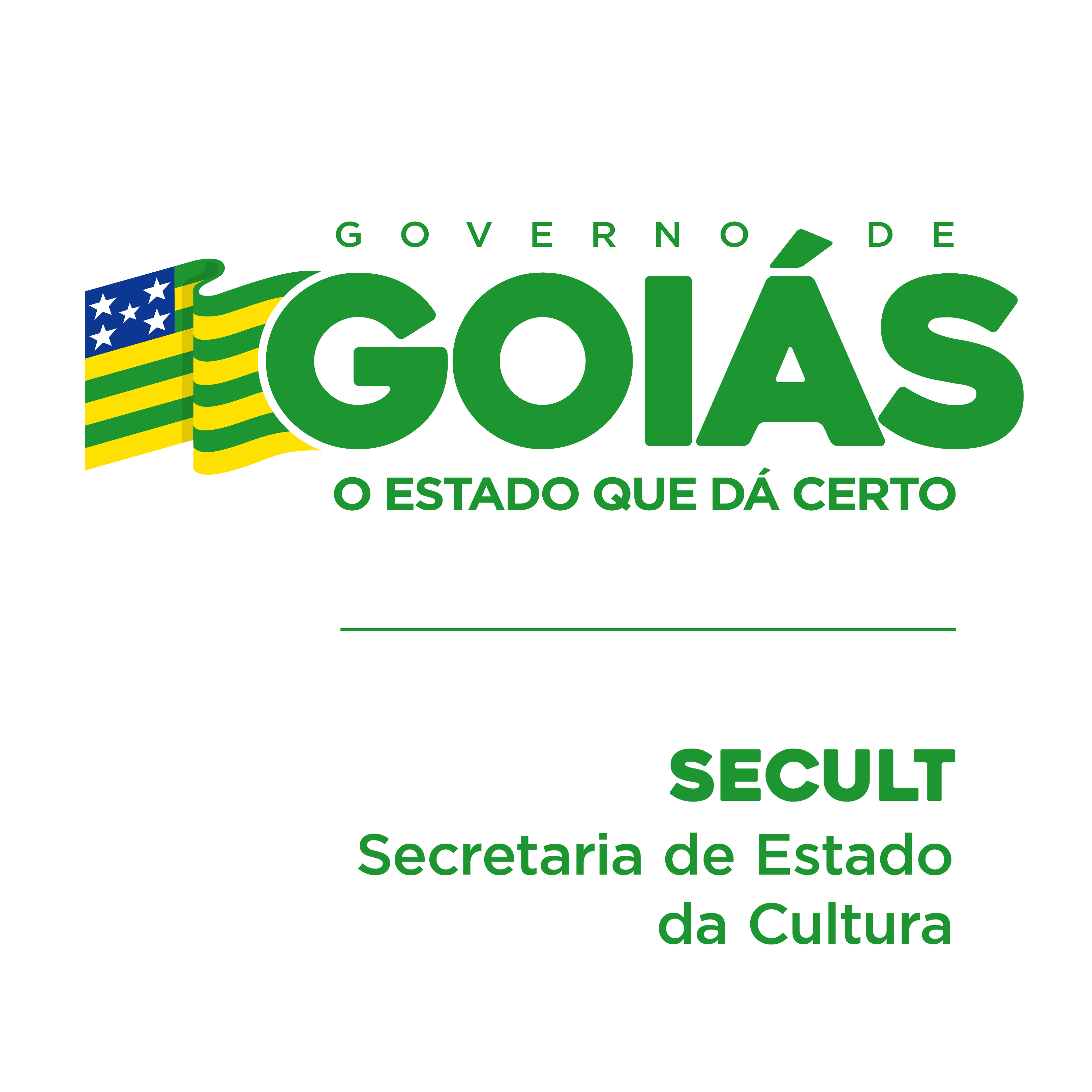 Logomarca vertical positiva da Secult