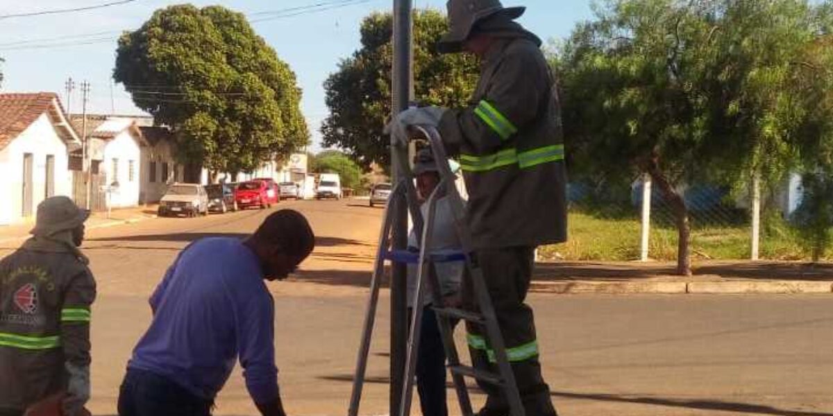 Campo Alegre de Goiás recebe sinalização
