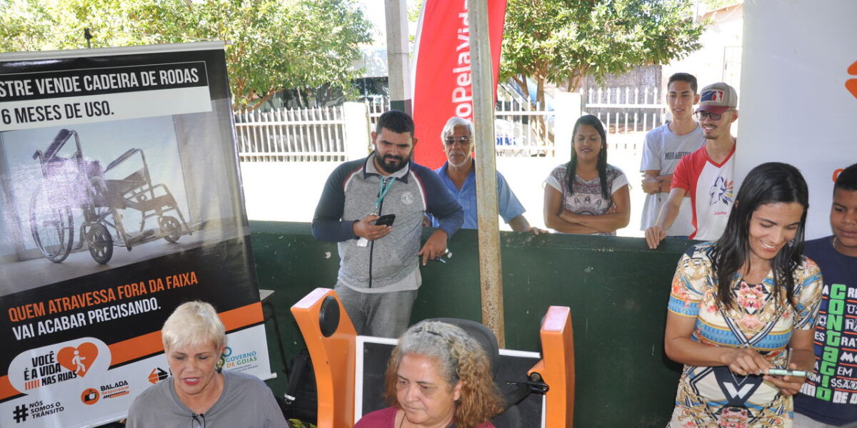 Detran promove ações educativas no Hugol na Comunidade