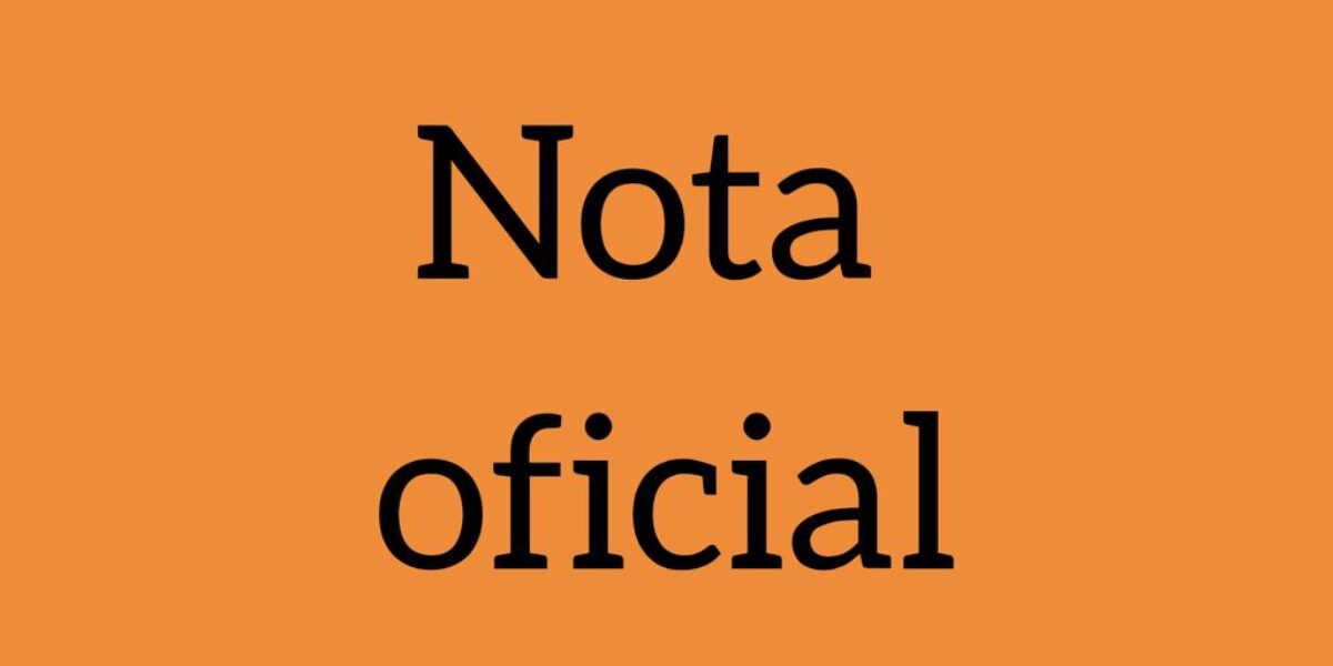 Nota Oficial