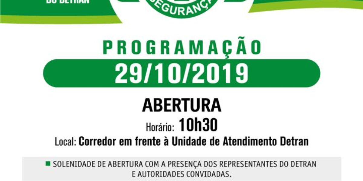 Detran promove Semana Interna de Prevenção de Acidentes do Trabalho