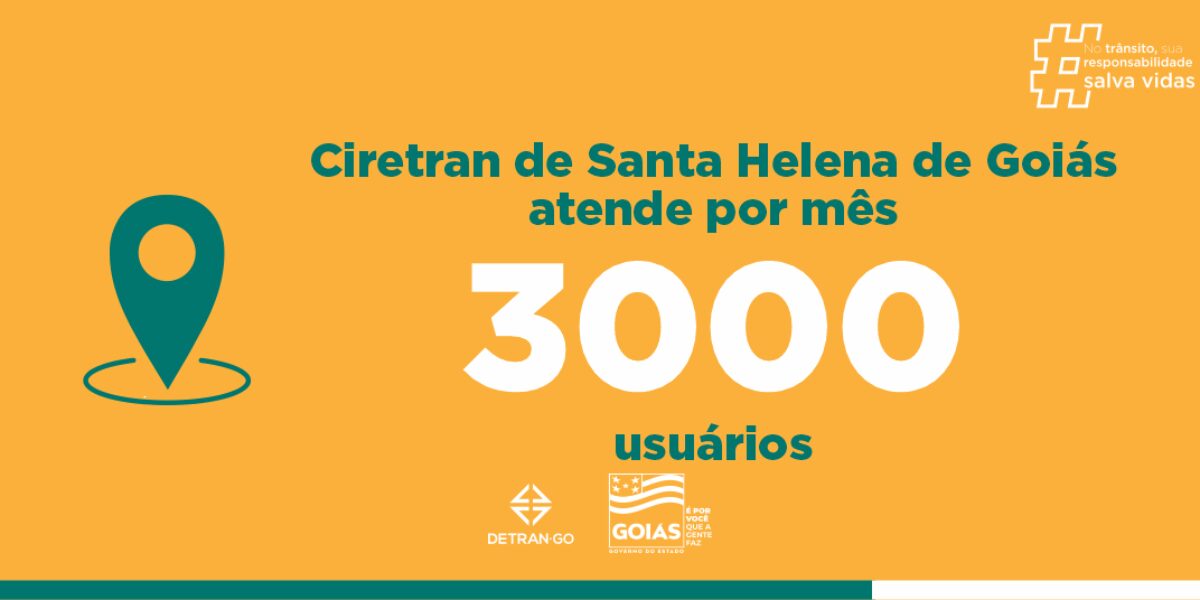 Ciretran de Santa Helena de Goiás atende cerca de três mil usuários por mês