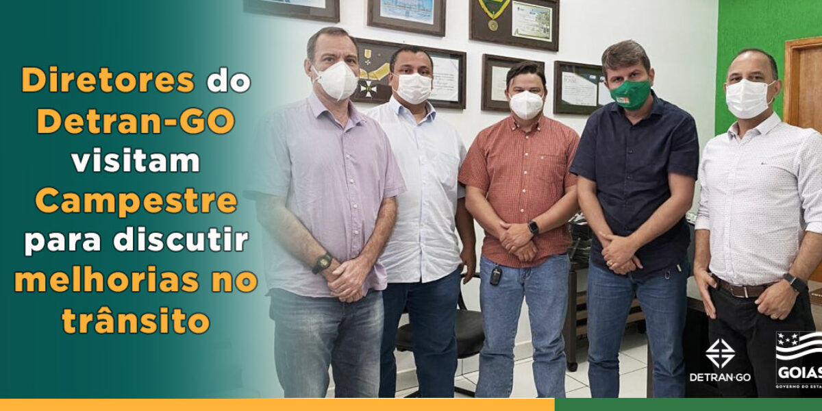 Diretores do Detran-GO visitam Campestre para discutir melhorias no trânsito