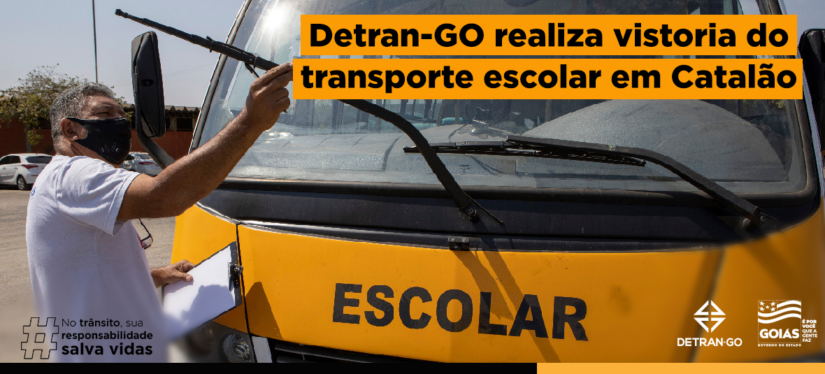 Detran-GO realiza vistoria do transporte escolar em Catalão