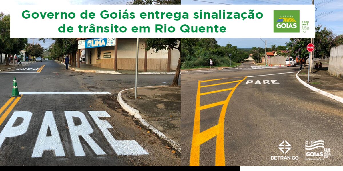 Governo de Goiás entrega sinalização de trânsito em Rio Quente