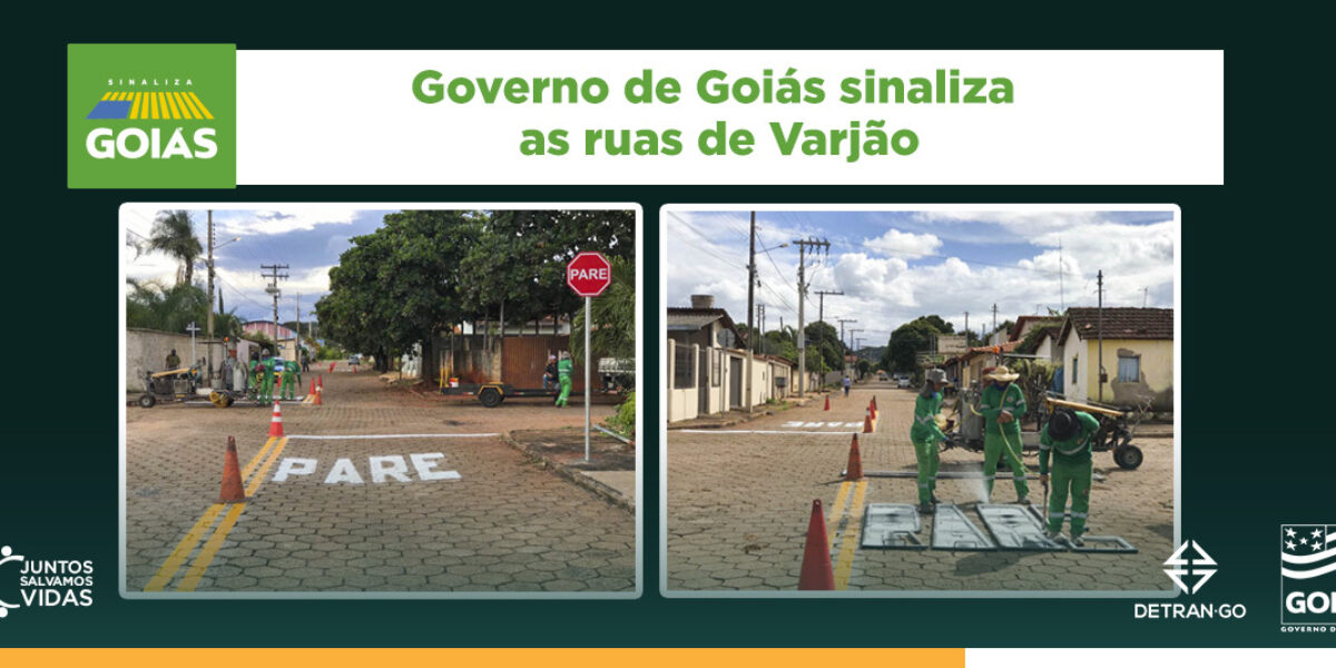 Detran-GO entrega sinalização em Varjão
