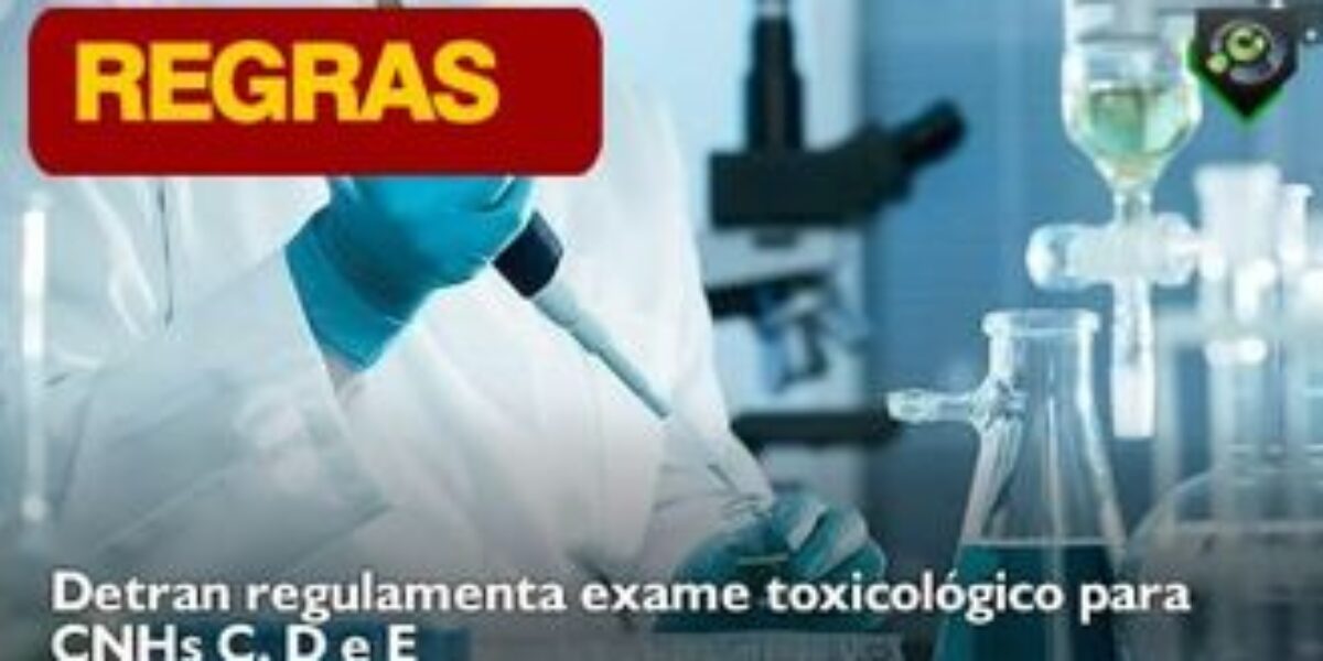 Exame toxicológico volta a ser obrigatório