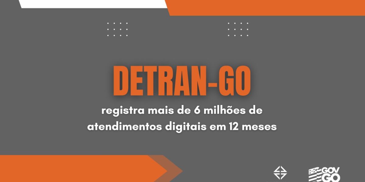 Detran-GO ultrapassa 6 milhões de atendimentos digitais em 12 meses