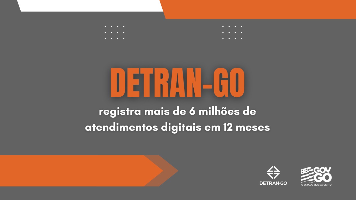 Detran-GO ultrapassa 6 milhões de atendimentos digitais em 12 meses