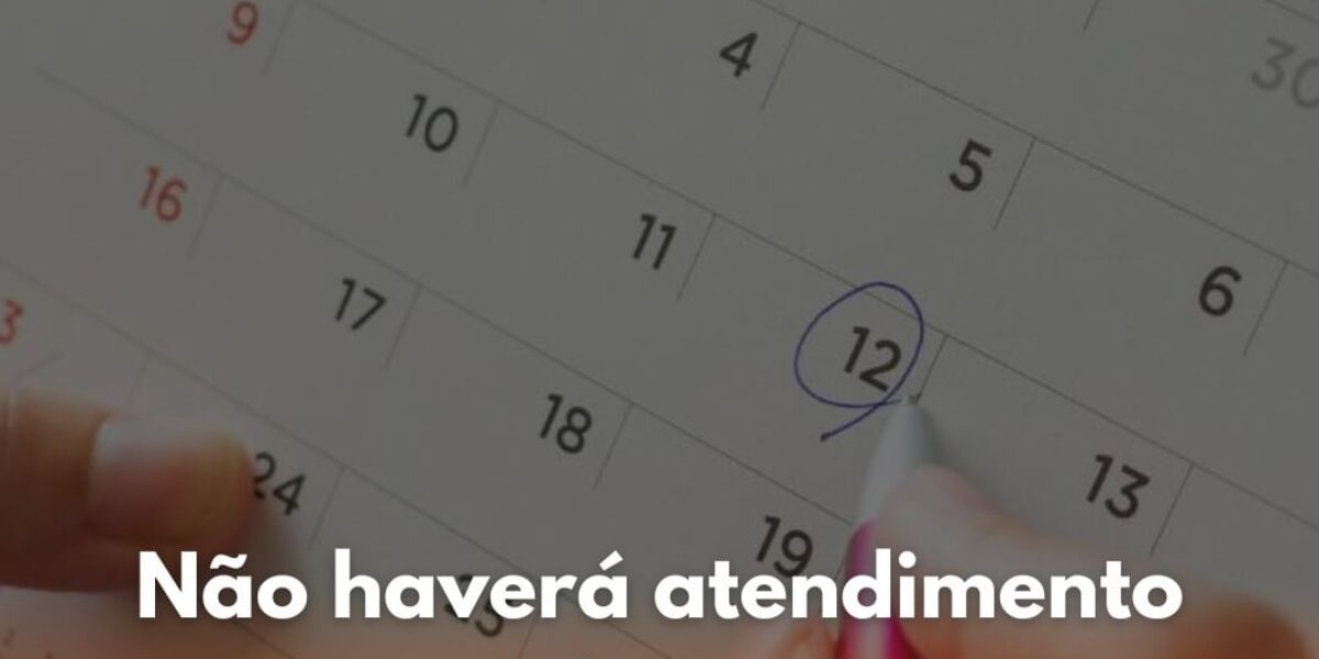 Detran-GO informa que não haverá atendimento presencial, nos dias 12 e 13 de outubro