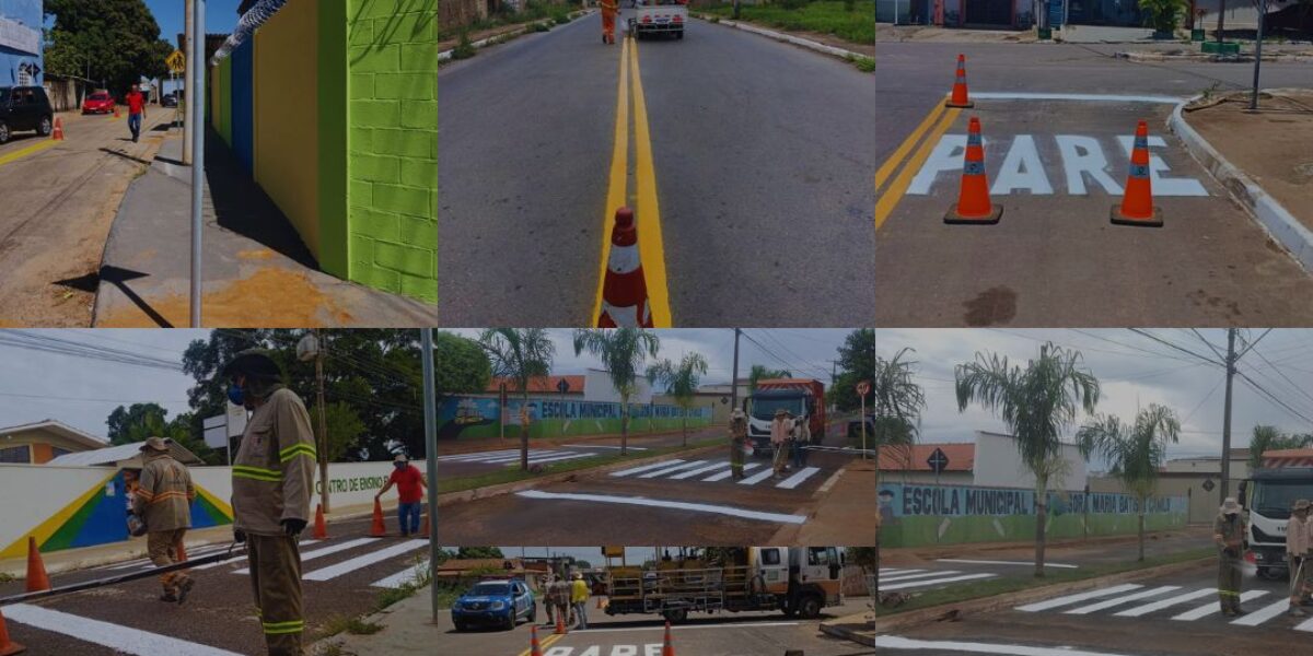 Detran-GO implanta 25 mil metros quadrados de sinalização em áreas urbanas dos municípios goianos