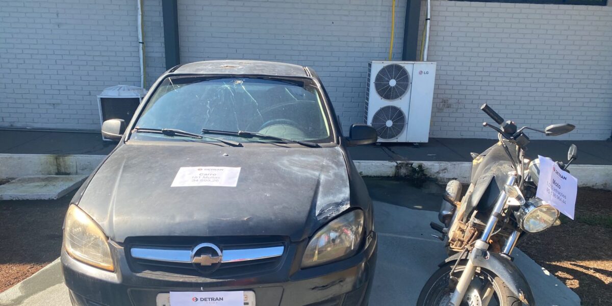 Detran-GO apreende motocicleta com mais de mil infrações de trânsito